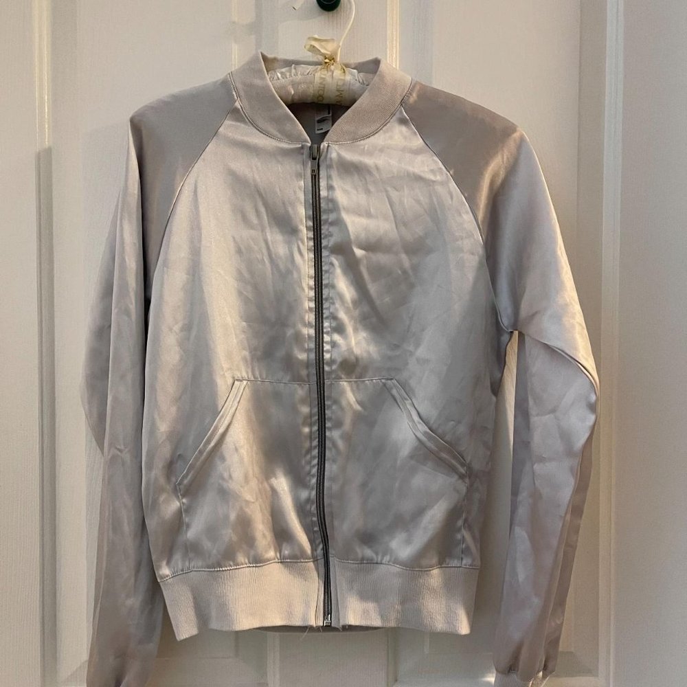 American Apparel Silver Bomber Jacket